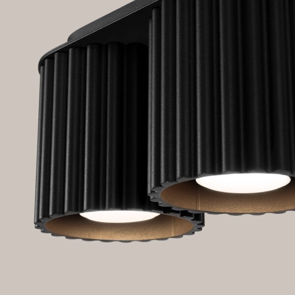 Sollux SL.1785 - Bodové svítidlo AURA 2xGU10/10W/230V černá