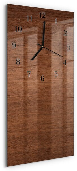 Skleněné hodiny vertikální Dřevěné desky zsppc-30x60-00174899