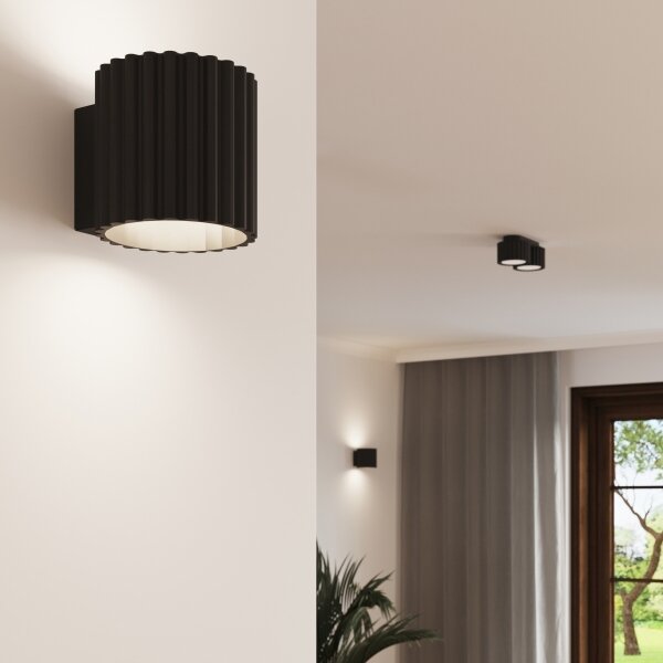 Sollux SL.1788 - Bodové svítidlo AURA 2xGX53/10W/230V černá