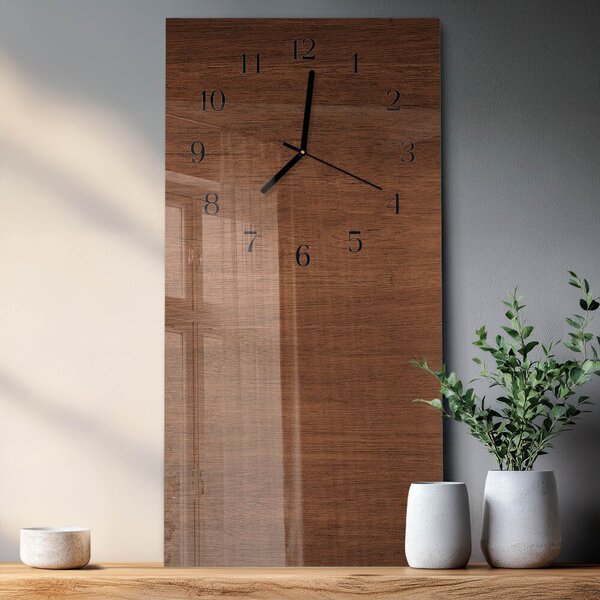 Skleněné hodiny vertikální Dřevěné desky zsppc-30x60-00174899