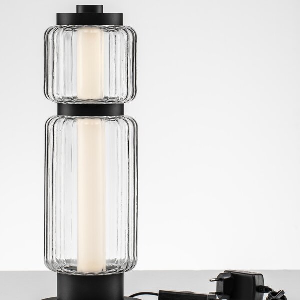 Nova Luce Skleněná stolní LED lampa Liessa