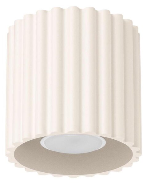 Sollux SL.1789 - Bodové svítidlo AURA 1xGU10/10W/230V 10 cm krémová
