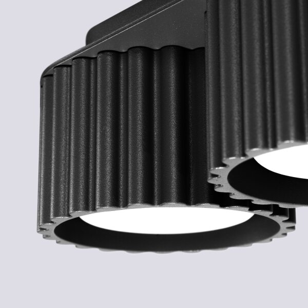 Sollux SL.1788 - Bodové svítidlo AURA 2xGX53/10W/230V černá