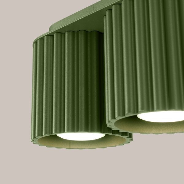 Sollux SL.1795 - Bodové svítidlo AURA 2xGU10/10W/230V zelená