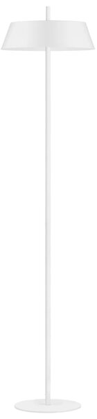 Nova Luce Bílá kovová stojací LED lampa Velio 147 cm