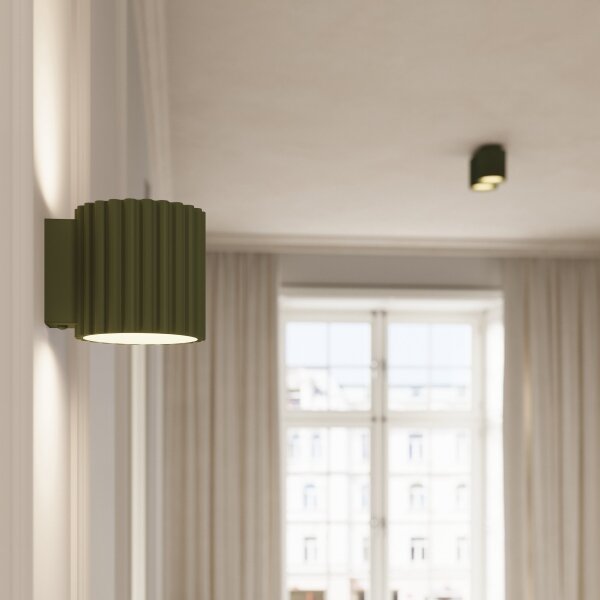 Sollux SL.1796 - Nástěnné svítidlo AURA 1xG9/10W/230V zelená