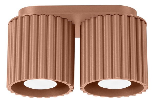 Sollux SL.1805 - Bodové svítidlo AURA 2xGU10/10W/230V hnědá