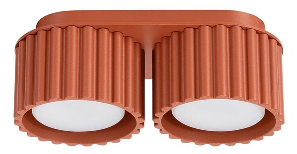 Sollux SL.1803 - Bodové svítidlo AURA 2xGX53/10W/230V oranžová