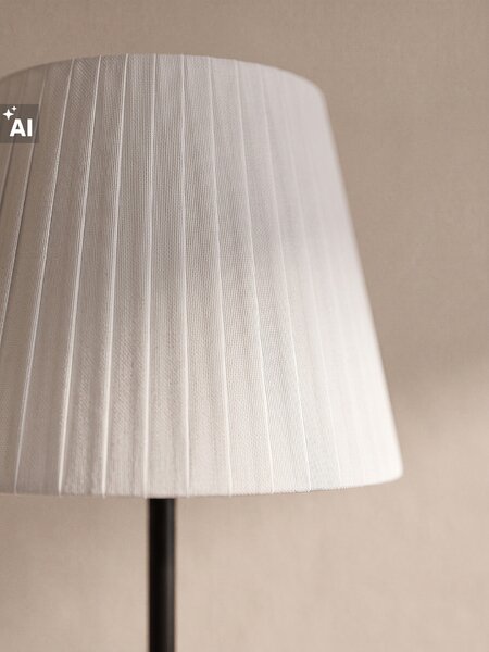 Sinsay - Stojací lampa s látkovým stínidlem - krémová