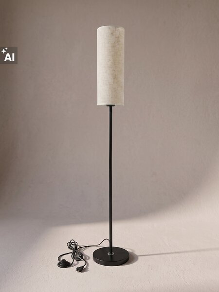 Sinsay - Stojací lampa s látkovým stínidlem - béžová