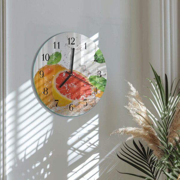 Skleněné nástěnné hodiny Grapefruit zsoc-fi30-00175914