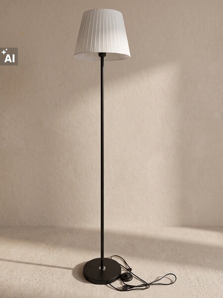 Sinsay - Stojací lampa s látkovým stínidlem - krémová