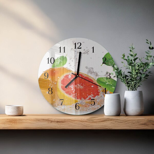 Skleněné nástěnné hodiny Grapefruit zsoc-fi30-00175914