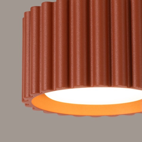 Sollux SL.1802 - Bodové svítidlo AURA 1xGX53/10W/230V 6 cm oranžová