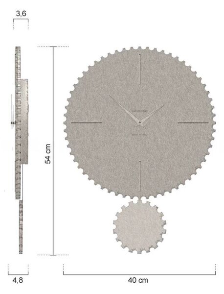 Designové kyvadlové hodiny 11-013-5 CalleaDesign Riz 54cm