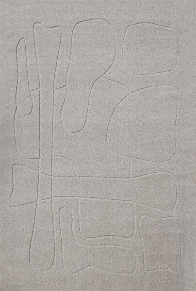 Kusový koberec vlněný Agnella Morphic Morphic šedý Rozměr: 133x195 cm