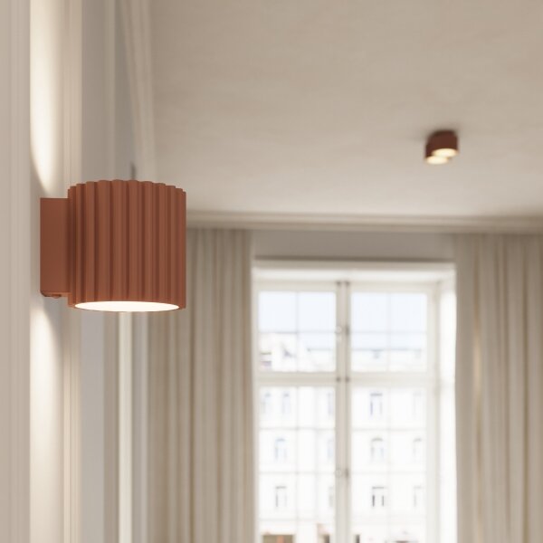 Sollux SL.1808 - Bodové svítidlo AURA 2xGX53/10W/230V hnědá
