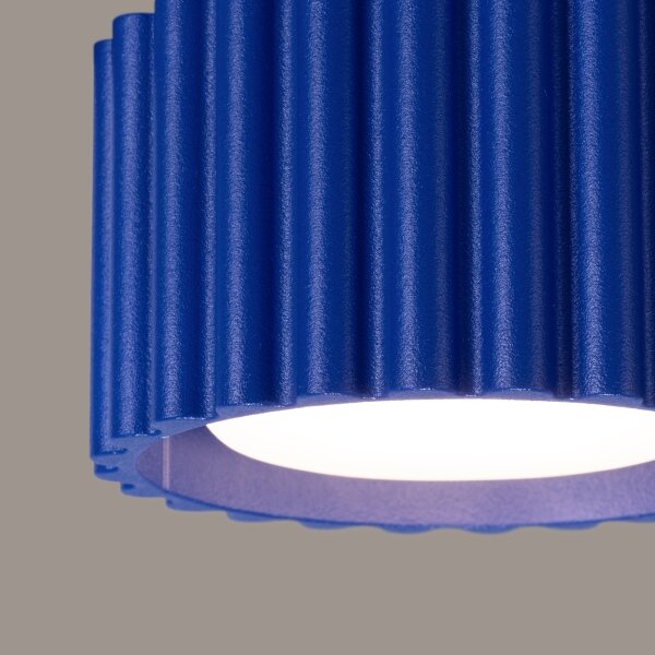 Sollux SL.1812 - Bodové svítidlo AURA 1xGX53/10W/230V 6 cm modrá
