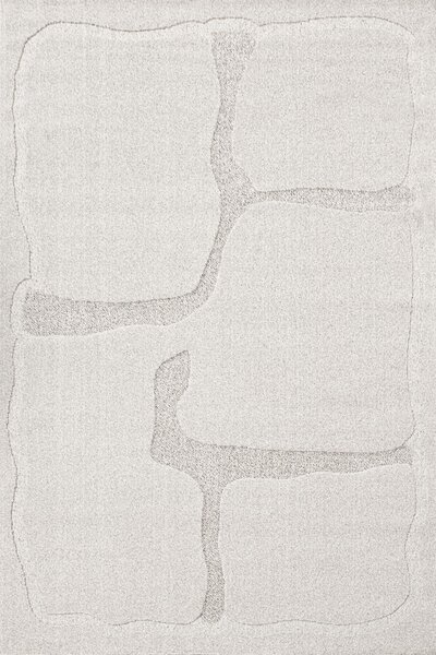 Kusový koberec vlněný Agnella Morphic Organica světle šedý Rozměr: 133x195 cm