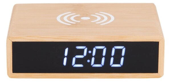 LED budík-hodiny 5934 Karlsson s nabíječkou smartphonů 10cm