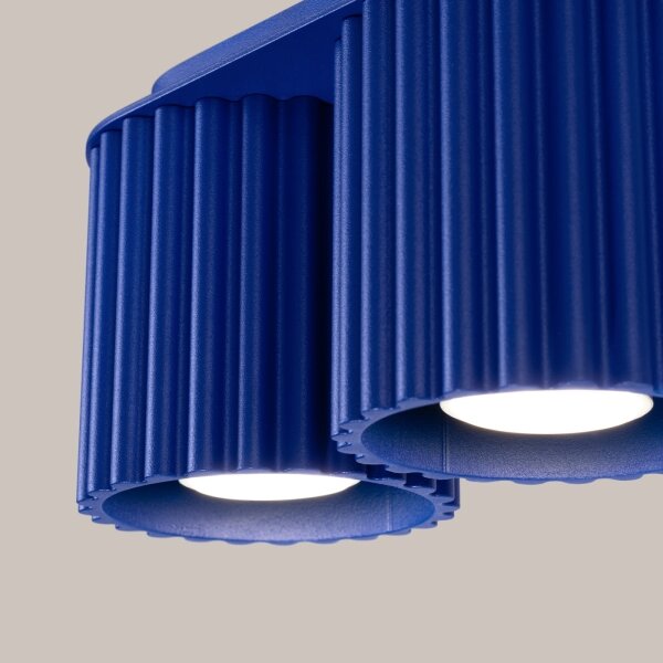 Sollux SL.1810 - Bodové svítidlo AURA 2xGU10/10W/230V modrá