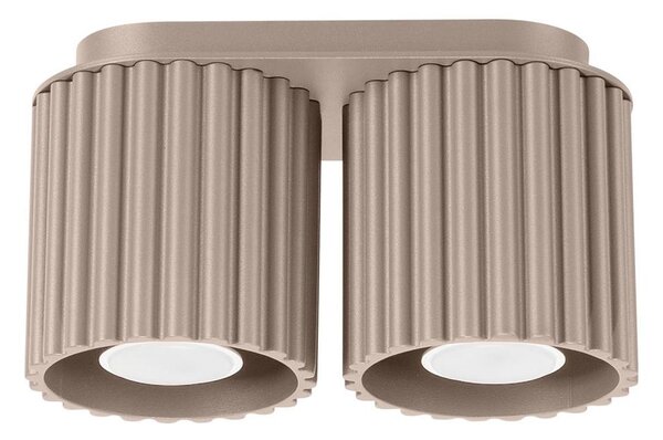 Sollux SL.1815 - Bodové svítidlo AURA 2xGU10/10W/230V taupe