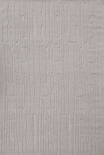 Kusový koberec vlněný Agnella Morphic Rifts V šedý Rozměr: 133x195 cm