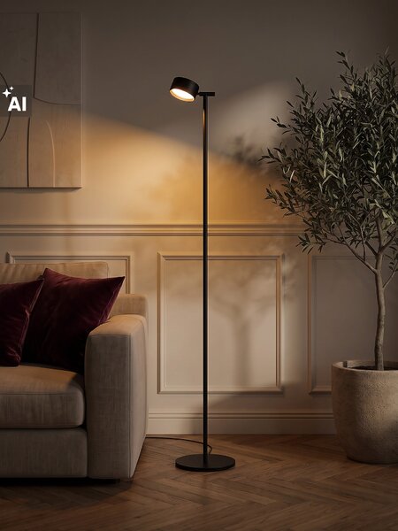 Sinsay - Minimalistická podlahová LED lampa - černá
