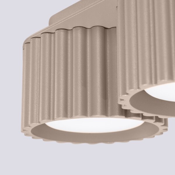 Sollux SL.1818 - Bodové svítidlo AURA 2xGX53/10W/230V taupe
