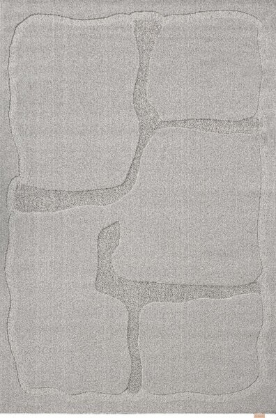 Kusový koberec vlněný Agnella Morphic Organica šedý Rozměr: 133x195 cm