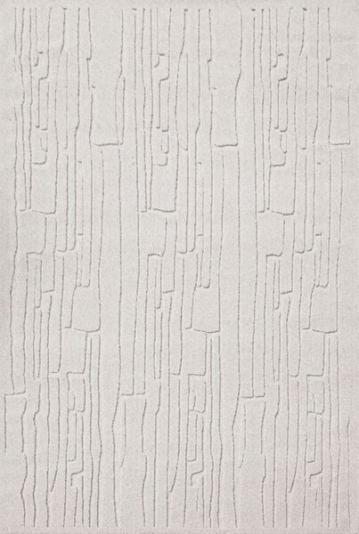 Kusový koberec vlněný Agnella Morphic Rifts V světle šedý Rozměr: 133x195 cm