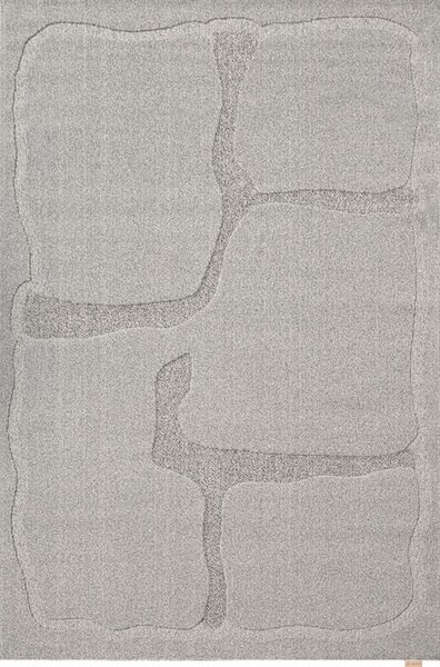 Kusový koberec vlněný Agnella Morphic Organica šedý Rozměr: 133x195 cm