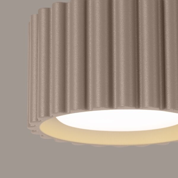 Sollux SL.1817 - Bodové svítidlo AURA 1xGX53/10W/230V 6 cm taupe