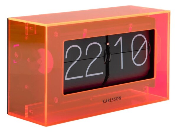Designové nástěnné/stolní překlápěcí hodiny 5976OR Karlsson 21cm