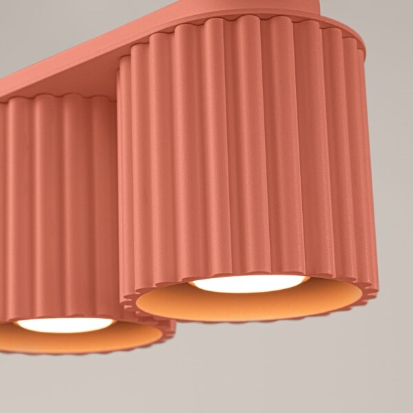 Sollux SL.1825 - Bodové svítidlo AURA 2xGU10/10W/230V růžová