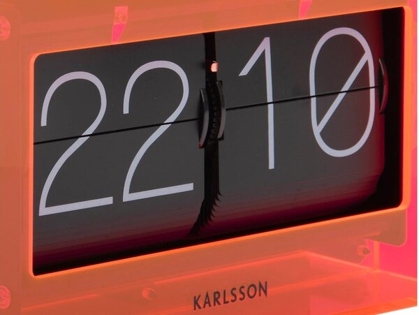 Designové nástěnné/stolní překlápěcí hodiny 5976OR Karlsson 21cm