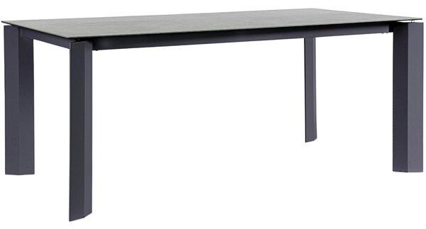 Bizzotto Antracitově šedý keramický zahradní stůl Otavio 180 x 95 cm
