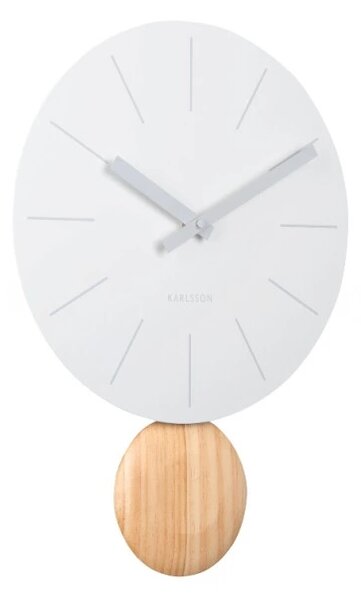 Designové kyvadlové hodiny 5967WH Karlsson 41cm