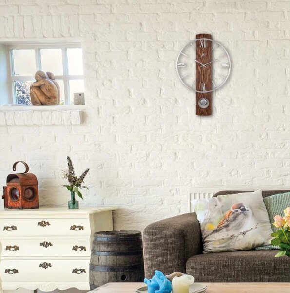 Lowell Italy Designové kyvadlové hodiny 21543 Lowell 61cm