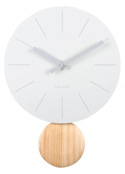 Designové kyvadlové hodiny 5967WH Karlsson 41cm