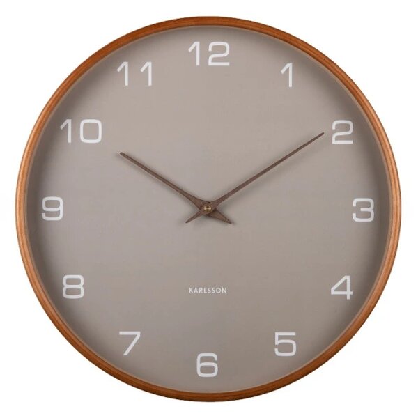 Designové nástěnné hodiny 5993GY Karlsson 40cm