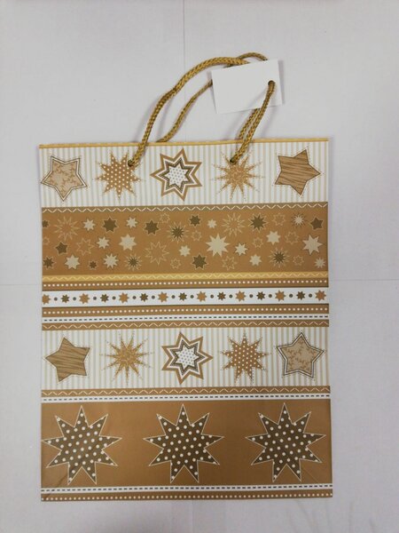 Goleto Dárková taška s hvězdičkami 23 x 17 x 9 cm | 5 kusů
