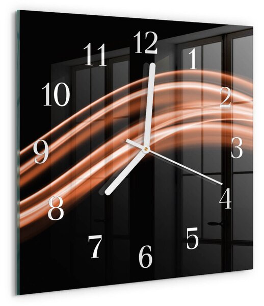 Skleněné hodiny Abstraktní čáry zskb-30x30-00080797