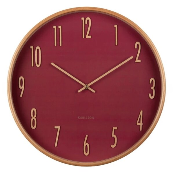 Designové nástěnné hodiny 5996RD Karlsson 40cm