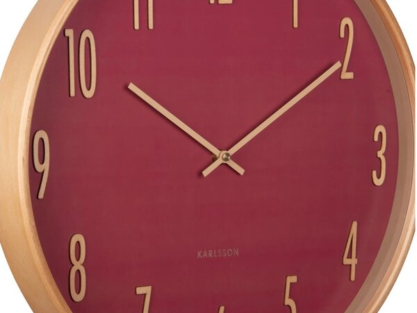 Designové nástěnné hodiny 5996RD Karlsson 40cm