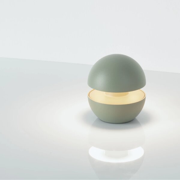 Nova Luce Zelená nabíjecí stolní LED lampa Puk