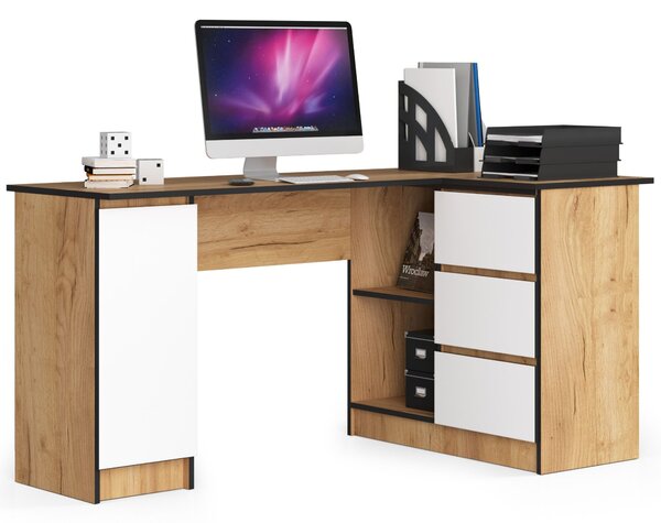 Designový psací stůl ROMAN155P, dub Craft bílý