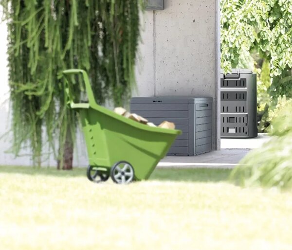 Zahradní truhla Prosperplast WoodeBox 140 l Umbra