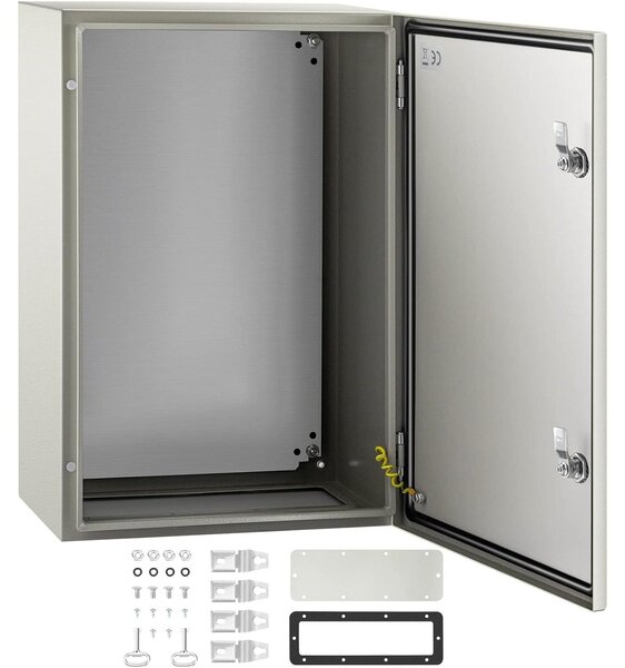 Elektrické pouzdro - Rozvaděč - Skříň pro elektrické zařízení - Ocelová skříň - Nástěnná skříň - Stupeň krytí IP66 (vodotěsné)