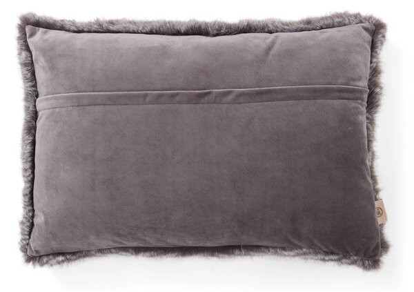 Skinnwille Home Collection Polštář Stily Grey, umělá kožešina, 60x40 cm